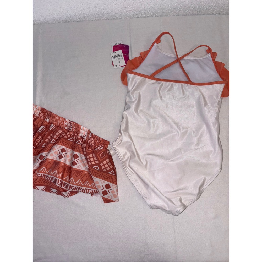Disney Moana one piece swimsuit and matching coverup skirt Moana age 9/10 new - Picture 3 of 5